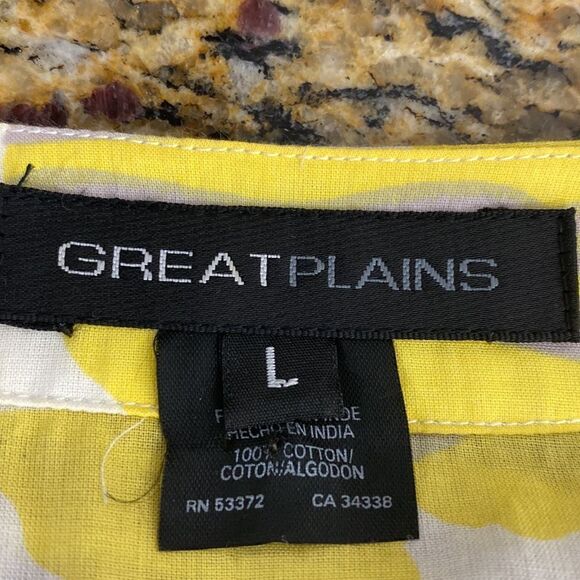 Great Plains Cotton Floral Print Sleeveless Wrap Top - Picture 6 of 10